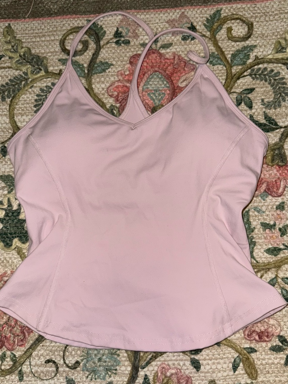 Garage Light Pink V-Neck Spaghetti Strap Camisole Top